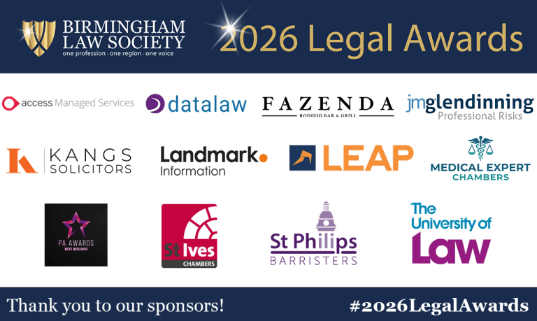 2026 Legal Awards sponsors banner